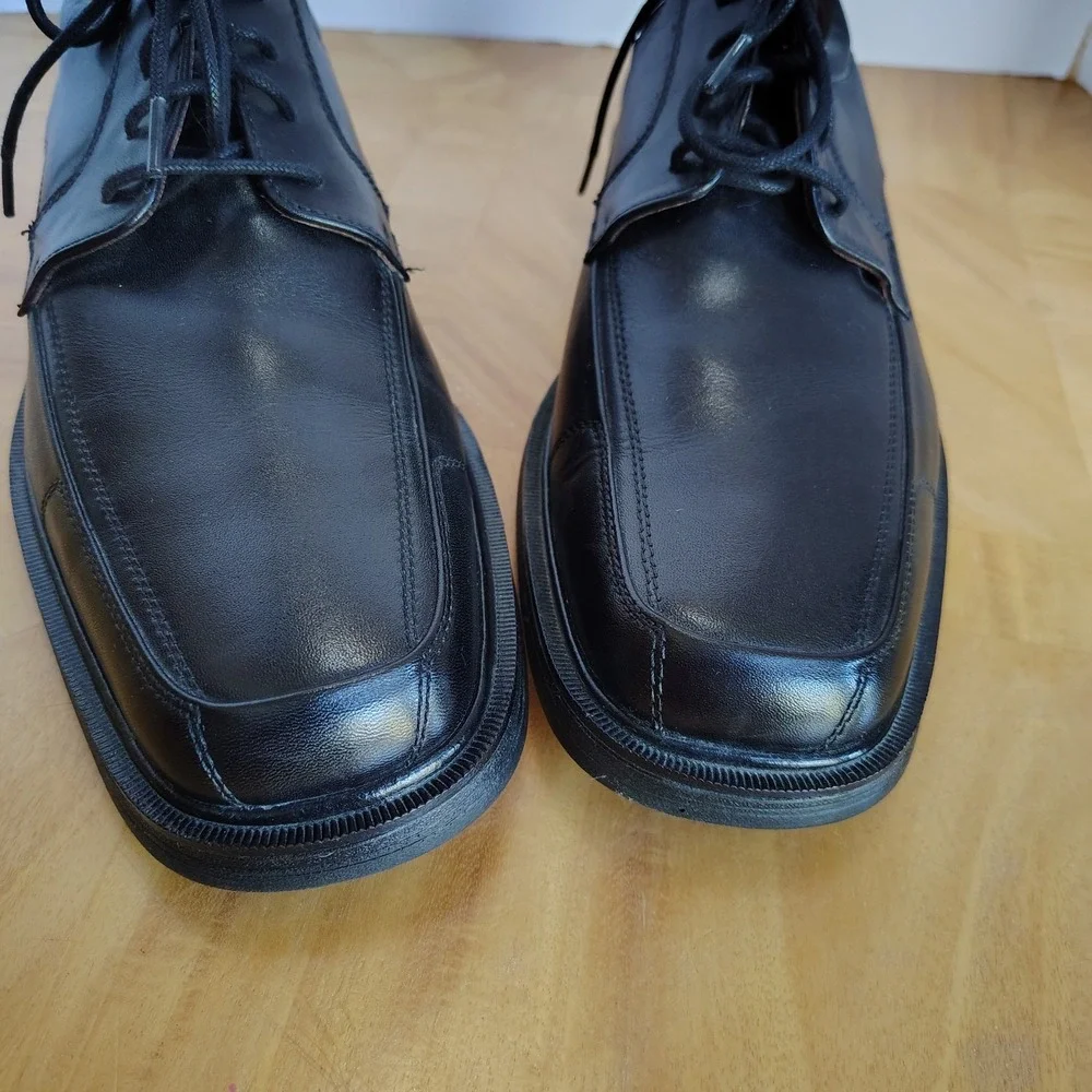 Johnston Murphy XC4 Mens Sz 8½ M Dress Shoes Black Oxfords‎ Waterproof Apron Toe